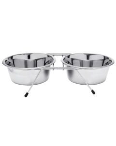 Double  Diner Racks  With  Two  Bowls